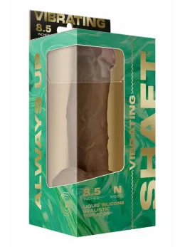 SHAFT Model N 8.5 Inch Oak - FlexiSkin Silicone, Vibrating, Waterproof