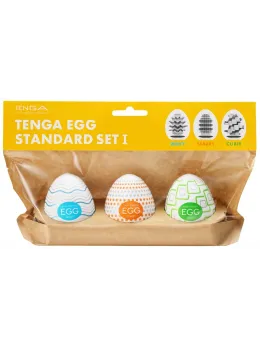 Tenga Egg Standard Set 1 - Compact Flexible Intimate Device 3-Pack