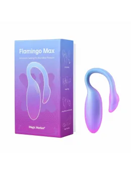 Magic Motion Magic Flamingo Max App-Controlled Vibrating Egg Blue 3.3×7.1×10.9cm