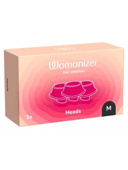 Womanizer Next Interchangeable Silicone Head Black M (3 pcs)