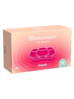 Womanizer Next Replacement Heads M 3-Pack Silicone Sage Green