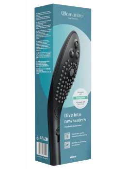 Womanizer Wave Black Intimate Shower Head with Triple Jet System 27.7cm