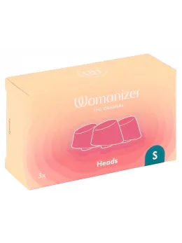 Womanizer W-Heads 3x S Replacement Stimulation Head Set Petrol S