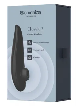 Womanizer Classic 2 Black Pressure Wave System, Waterproof, 10 Speeds