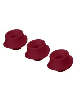 Womanizer W-Heads S Bordeaux - Set of 3 Silicone Attachments