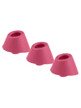 Womanizer Silicone Replacement Heads S 3-Pack - Raspberry, 15mm