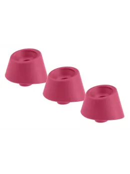Womanizer Replacement Heads M Raspberry 3-Pack Silicone Hygienic 15mm