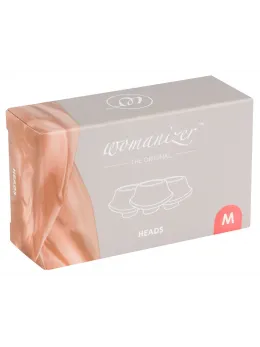Womanizer Replacement Heads M Raspberry 3-Pack - Silicone, 15 mm