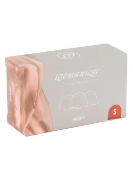 Womanizer Heads Duo Bordeaux S - Replacement Silicone Attachments, 3-Pack