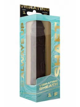 SHAFT Model F Vibrating Sheath Size 1 Mahogany FlexiSkin™ Silicone