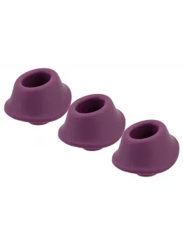 Womanizer Silicone Replacement Heads M Purple 3-Pack Universal Fit
