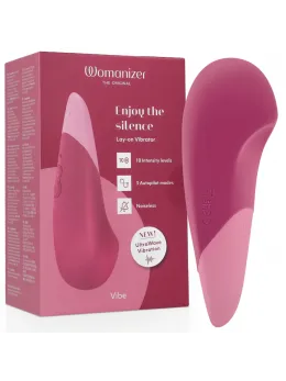 Womanizer Vibe Lay-On UltraWave Silent Model Dusky Pink Silicone IPX7