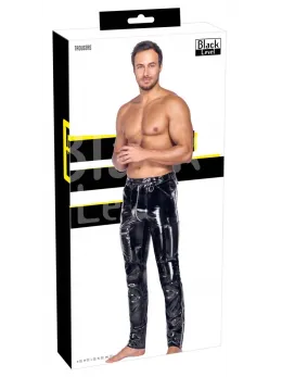 Black Level Pants L - Black Eco Leather, Comfortable Fit, Size L