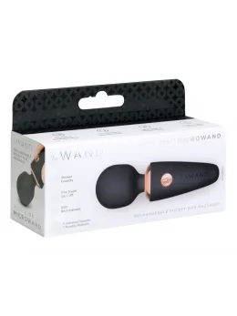le Wand Mini Microwand Black - Compact Rechargeable Massage Wand 10 cm