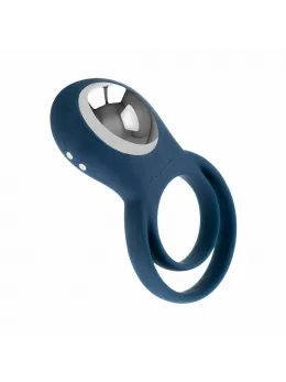 Boners Vibrating Intimate Ring for Couples Blue Silicone Rechargeable