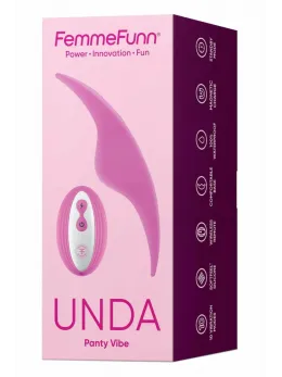 FemmeFunn Unda Pink - Ultra-Thin Wearable Intimate Device, Remote Control