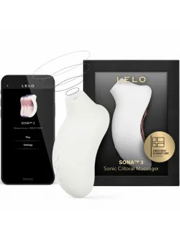 LELO SONA 3 Intimate Sonic Technology Device Cream Soft Silicone