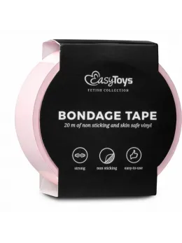 EasyToys Fetish Collection Bondage Tape Pink 20m - Flexible Restraint Tape