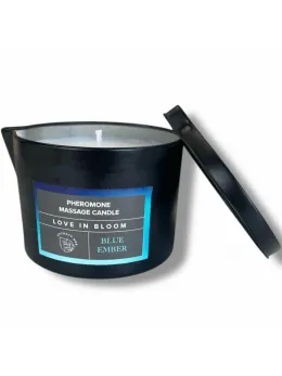 Eye of Love Bloom Blue Ember Indica Massage Candle 150ml Vegan Formula