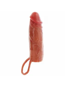 ToyJoy Hydrated Skin Silicone Sleeve Caramel 16 cm Double-Layer System