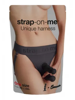 Strap-on-me Unique Harness Grey - Adjustable Microfibre One Size