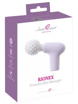beau coeur RIONEX Mini Massage Device Compact Silicone 10 Modes Pink