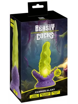 Beasty Cocks Passion Plant LED Intimate Device, 22 cm, Green