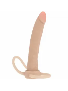ToyJoy Get Real Double Trouble Silicone Dual-Ended Model 16cm Beige