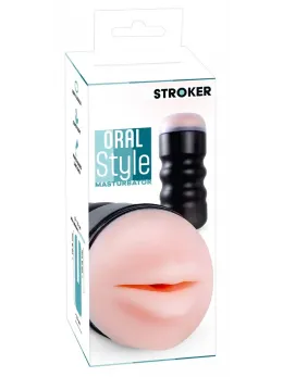 STROKER Oral Style Intimate Device with Discreet Case, 16.8 cm, TPE