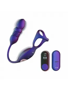 Hueman Deep Impact Dual-Action Silicone Intimate Ring Purple