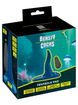 You2Toys Beasty Cocks Tentacle Pad - Metallic Silicone Intimate Device, Large