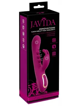 Javida 2F Silicone Dual-Action Vibrator, 7 Modes, Rechargeable, 22.5cm