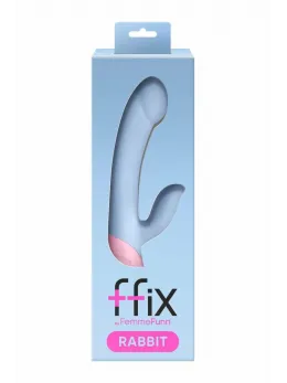 FemmeFunn FFIX Rabbit Light Blue Dual-Action Silicone Massager 20 Modes