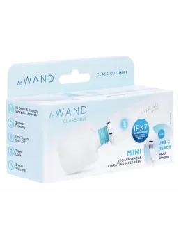 le Wand Classique Mini Wand Massager White - Compact Rechargeable Model