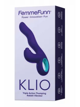 FemmeFunn Klio Dark Purple Triple Action Intimate Device 21.3cm