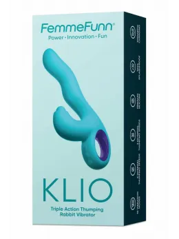 FemmeFunn Klio Turquoise Triple Action Intimate Device 21.3cm