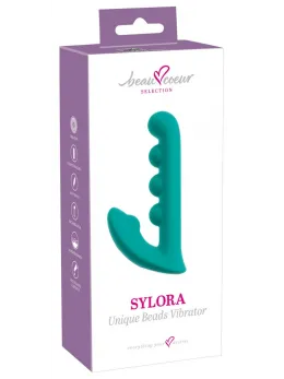 beau coeur Sylora Unique Beads Intimate Dual-Stim System, 17 cm, Violet