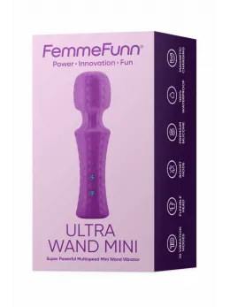 FemmeFunn Ultra Wand Mini Purple - Compact Waterproof Vibrating Wand