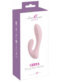 beau coeur Cerya Strong Mini Dual-Arm Vibrator, 14 cm, Purple