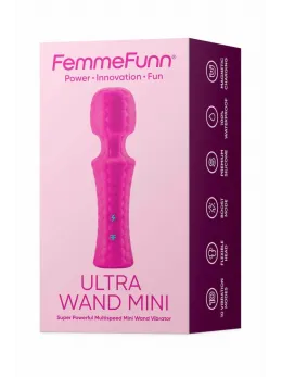 FemmeFunn Ultra Wand Mini Pink - Compact Waterproof Vibrating Wand