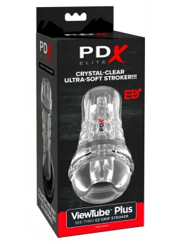 PDX Elite ViewTube EZ-Grip Transparent Stimulation System 21cm