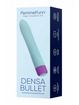 FemmeFunn Densa Bullet Light Blue Dual Density Vibrator 19.3cm