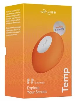 We-Vibe Temp Tangerine Compact Lay-On Device with Warming & Cooling