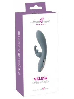 beau coeur Velina Dual Motor Silicone Rabbit Vibrator 20cm Pink