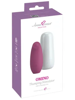 beau coeur OMINO Thumping Lay-On Device with Charging Case, 7 Modes, Black
