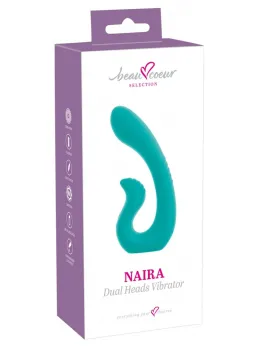 beau coeur Naira Dual Heads Vibrator Flexible Silicone Pink 17.5cm