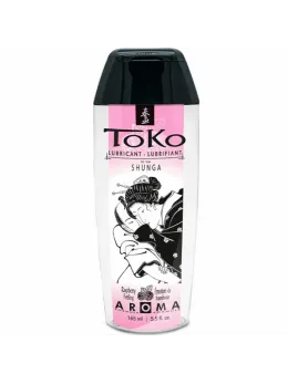 Shunga TOKO Aroma Raspberry Water-Based Lubricant 165ml - Pleasant Fragrance