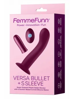 Versa Bullet мини вибратор с извита приставка S, тъмна фуксия