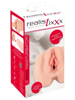 Realistixxx RealMasturbator Sucking & Vibrating Intimate Machine 21.8cm