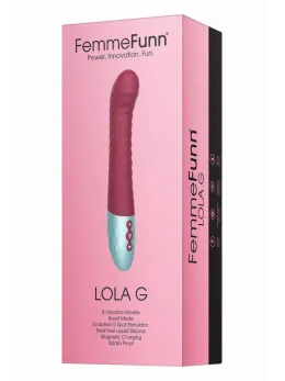 FemmeFunn Lola G Maroon Dual Density Silicone Intimate Device 24cm